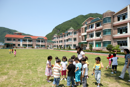 정선초등학교 천연 잔디 운동장 개장식